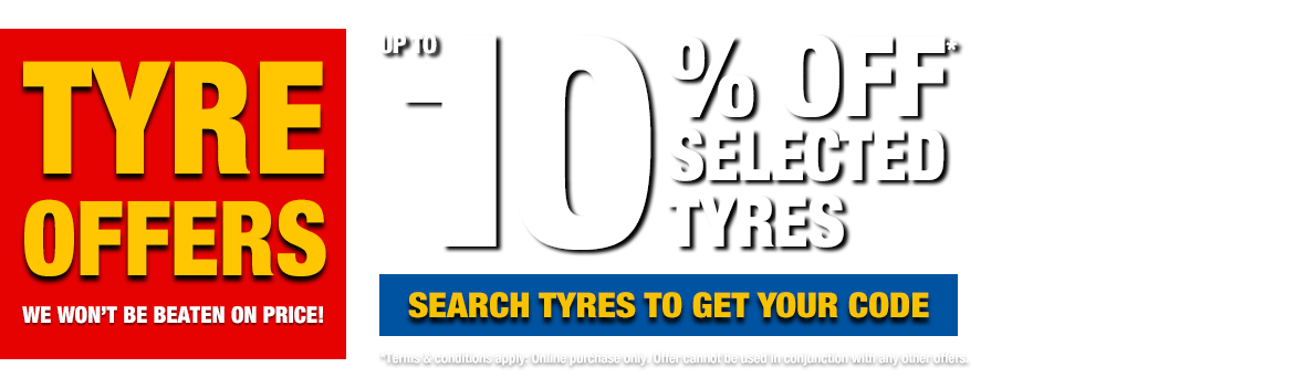 10% off all tyres