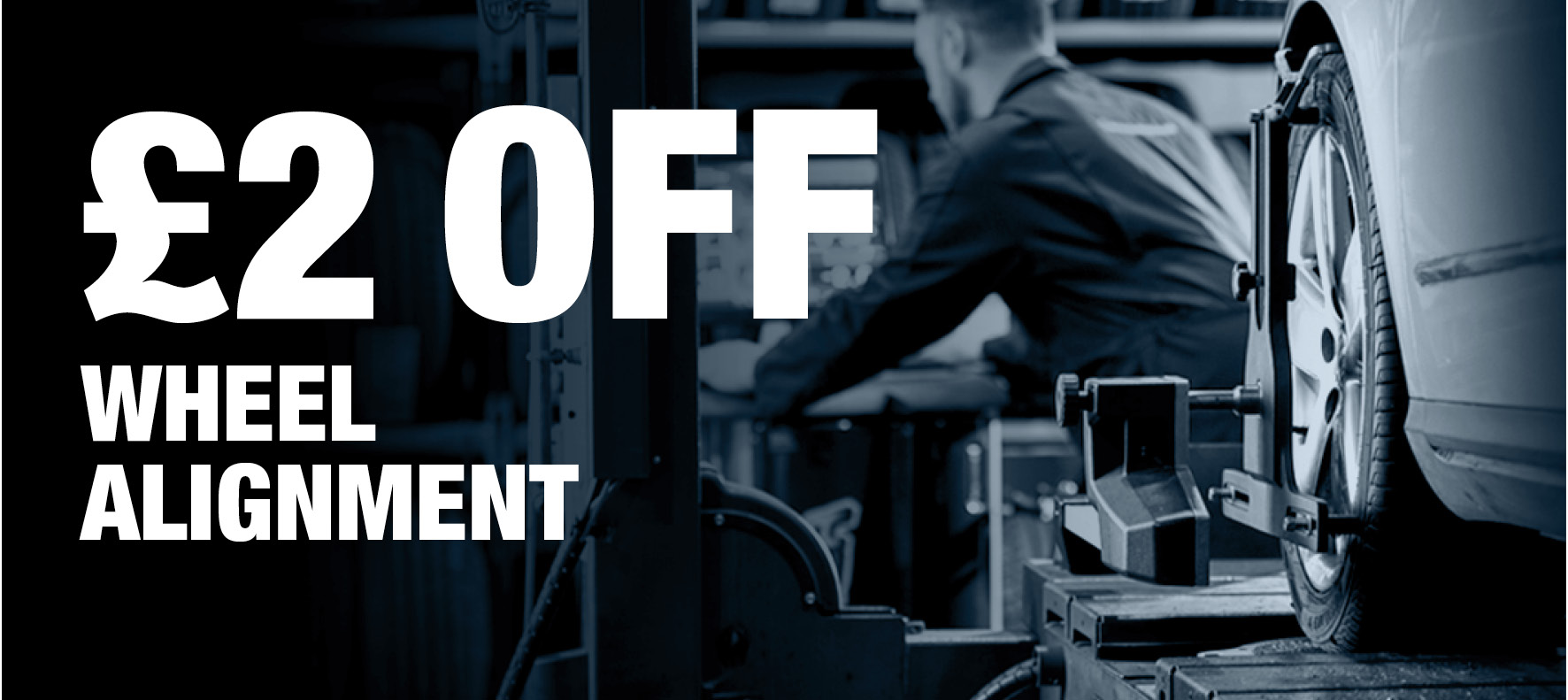 Save £2 on Wheel Alignment at Formula One Autocentres