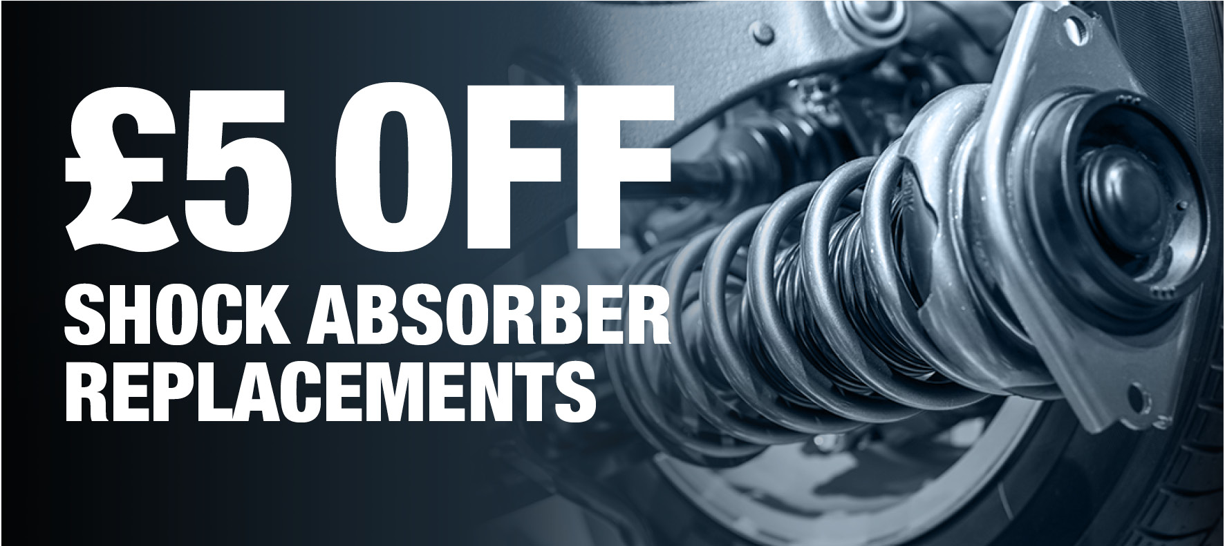 Save £5 on Shock Absorber Replacement at Formula One Autocentres