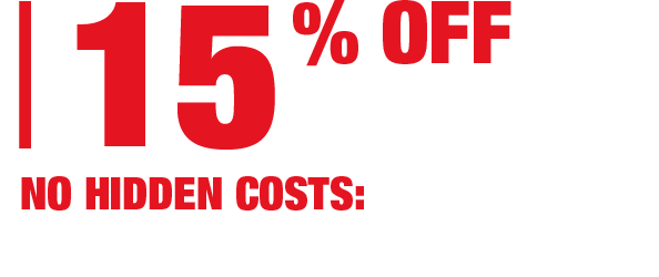 15% off Servicing