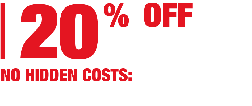 20% off Servicing
