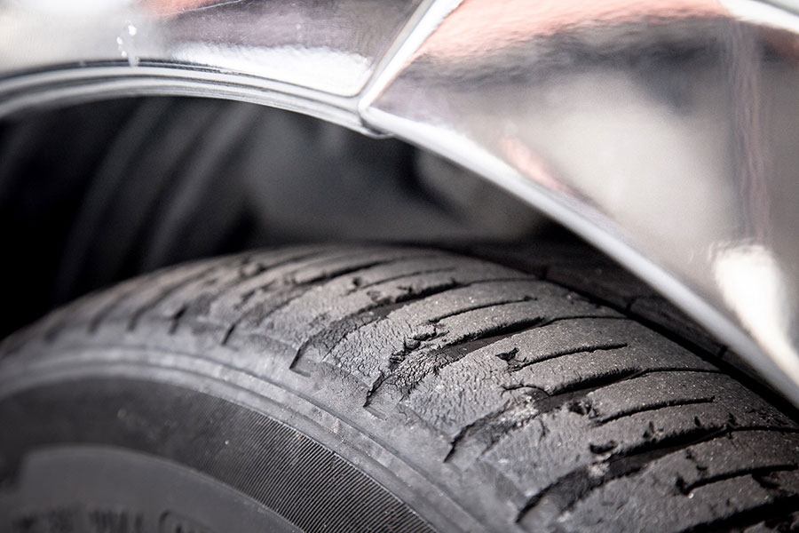 Uneven tyre wear