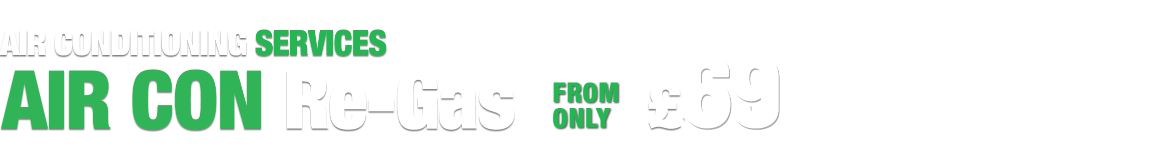 Quick clear your windscreen on colding mornings. Air Con Re-Gas only £69