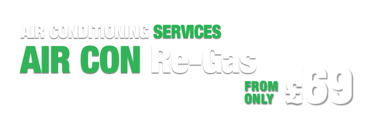 Quick clear your windscreen on colding mornings. Air Con Re-Gas only £69