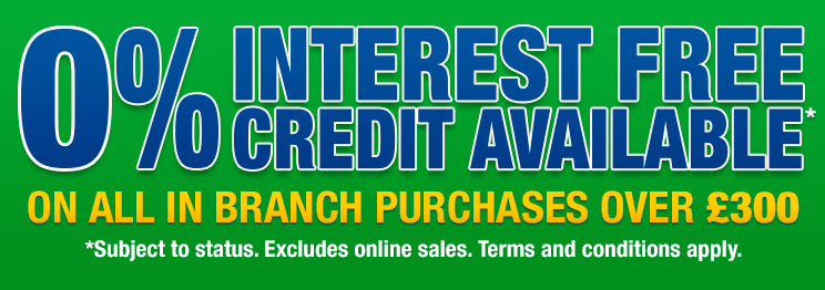 0% Interest Free Credit Available
