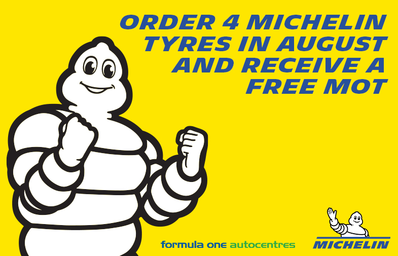 Michelin August 2021 Promo Formula One Autocentres